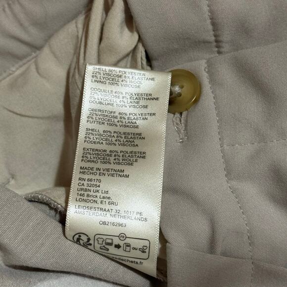 NWOT Women's Size S Free People Gray Pleated Wide Leg Tyler Menswear Trousers - Picture 7 of 8